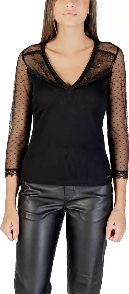 Black Polyester Blouse