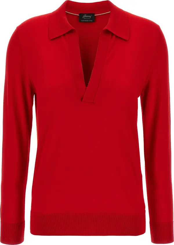 Multicolor Cashmere Polo Shirt