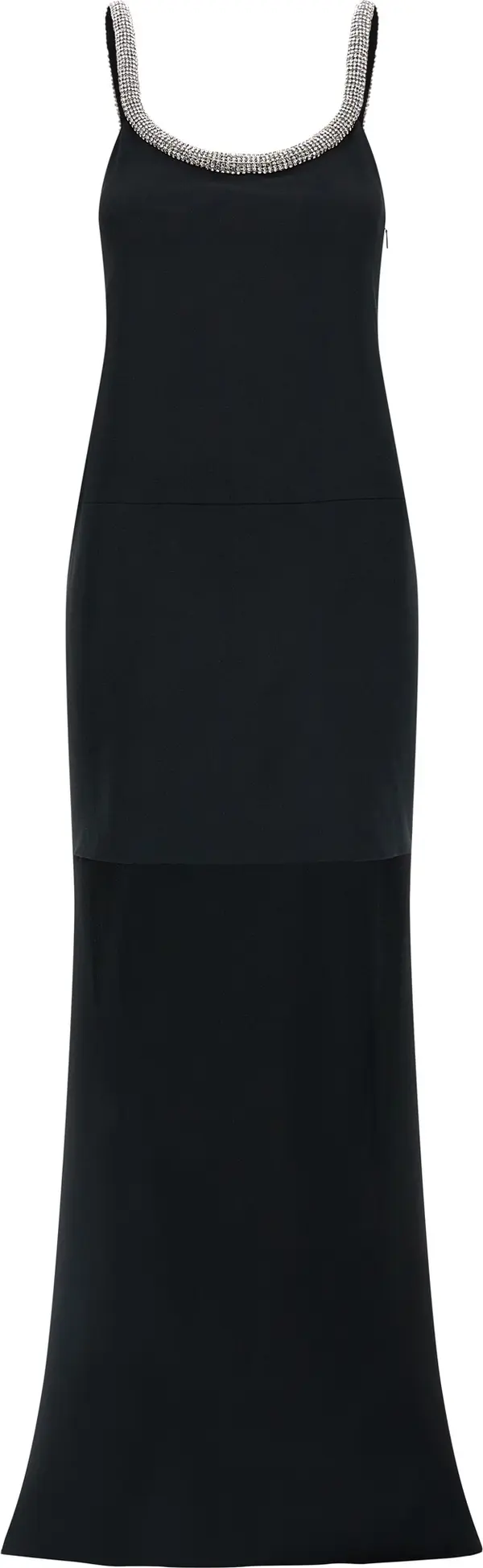 Black Acetate Long Dress