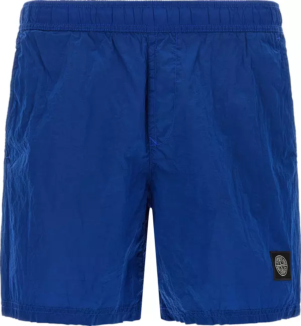 Blue Polyamide Swim Shorts