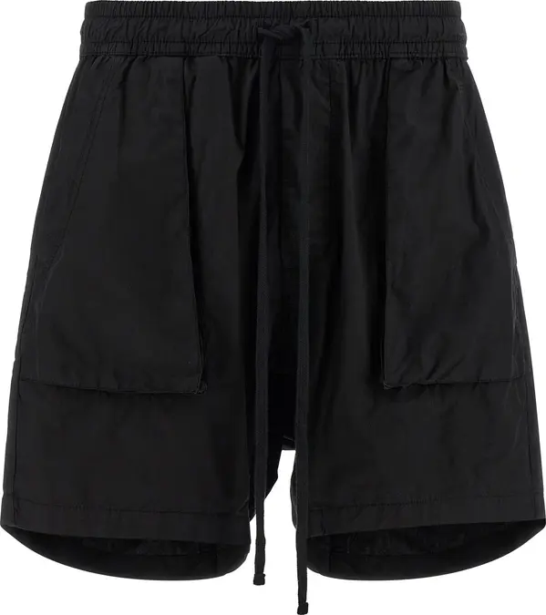 Black Organic Cotton Bermuda Shorts