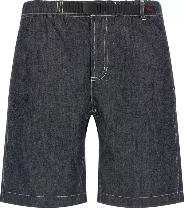 Blue Cotton Bermuda Shorts