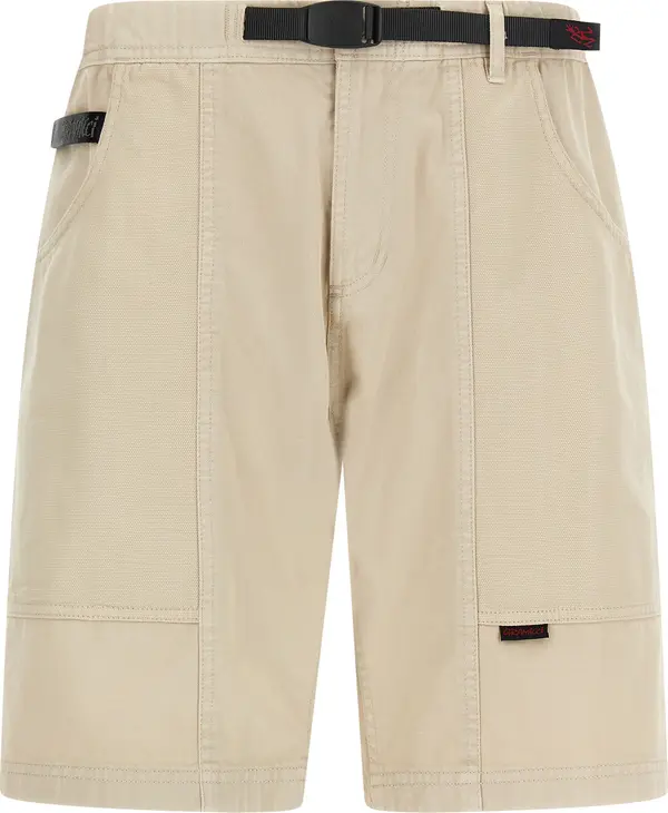 Beige Cotton Bermuda Shorts