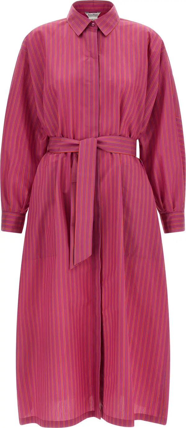 Purple Cotton Long Dress