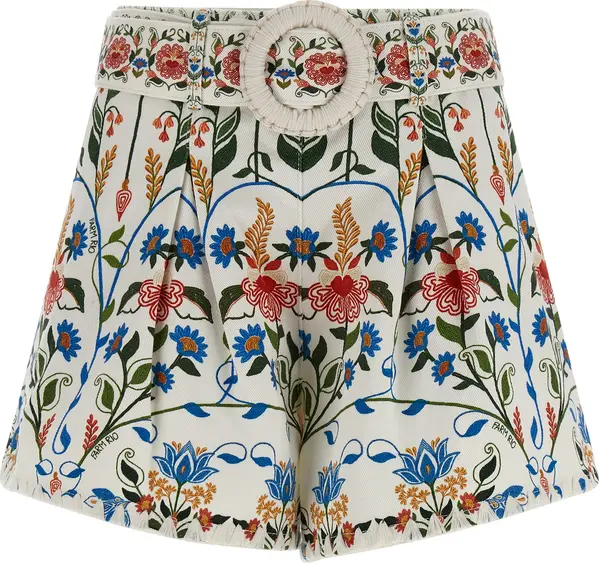 Multicolor Cotton Bermuda Shorts