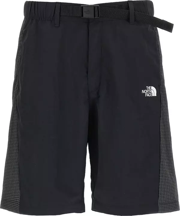 Black Nylon Bermuda Shorts