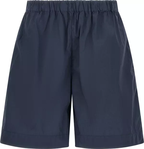 Blue Cotton Bermuda Shorts