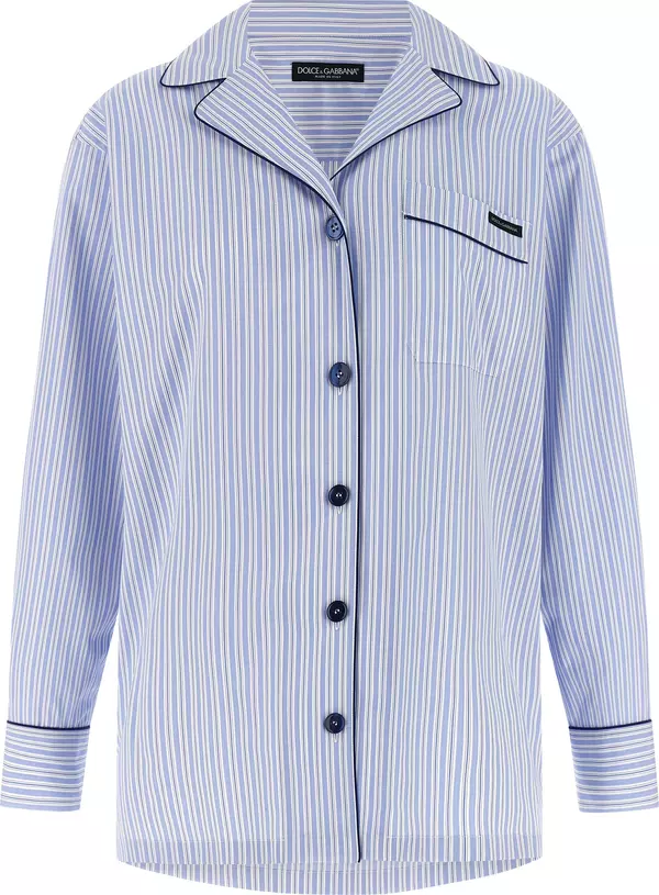 Blue Cotton Blouse