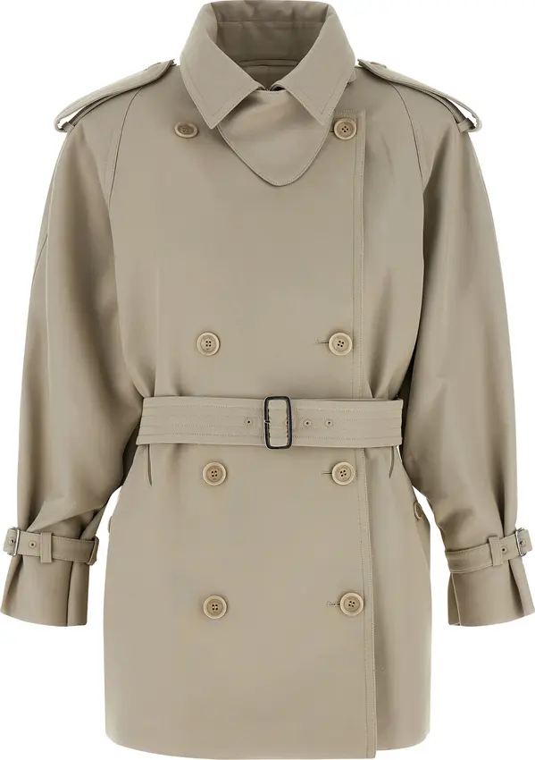 Beige Cotton Coat