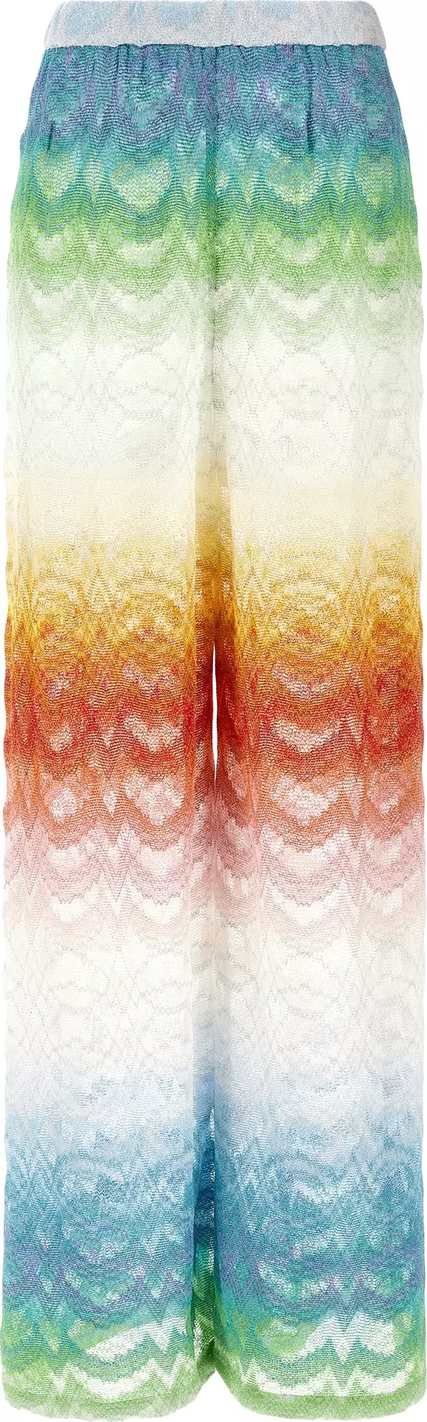 Multicolor Viscose Flared Pants