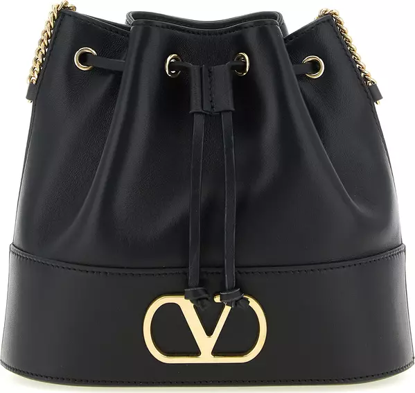 Black Lamb Leather Crossbody Bag