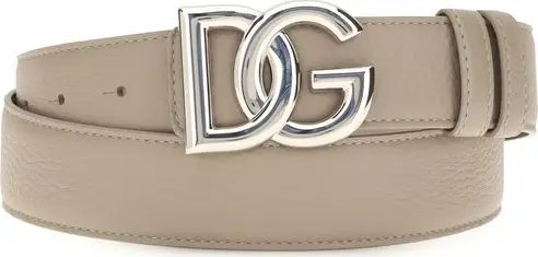 Beige Calf Leather Bos Taurus Regular Belt