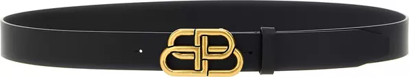 Black Calfskin Regular Belt