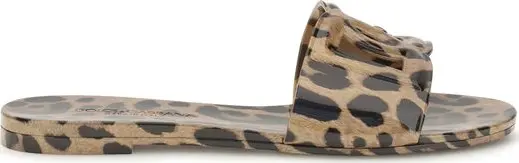 Multicolor Rubber Flat Sandals