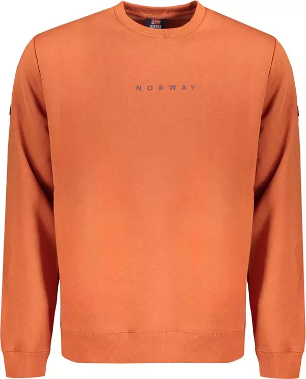 Brown Cotton Men's Sweatshirt