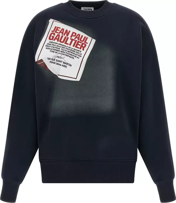 Blue Cotton Sweatshirt