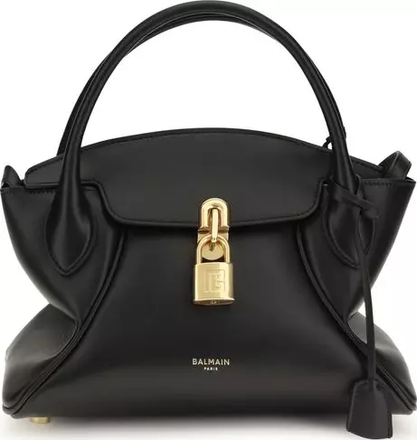 Black Calf Leather Bos Taurus Handbag
