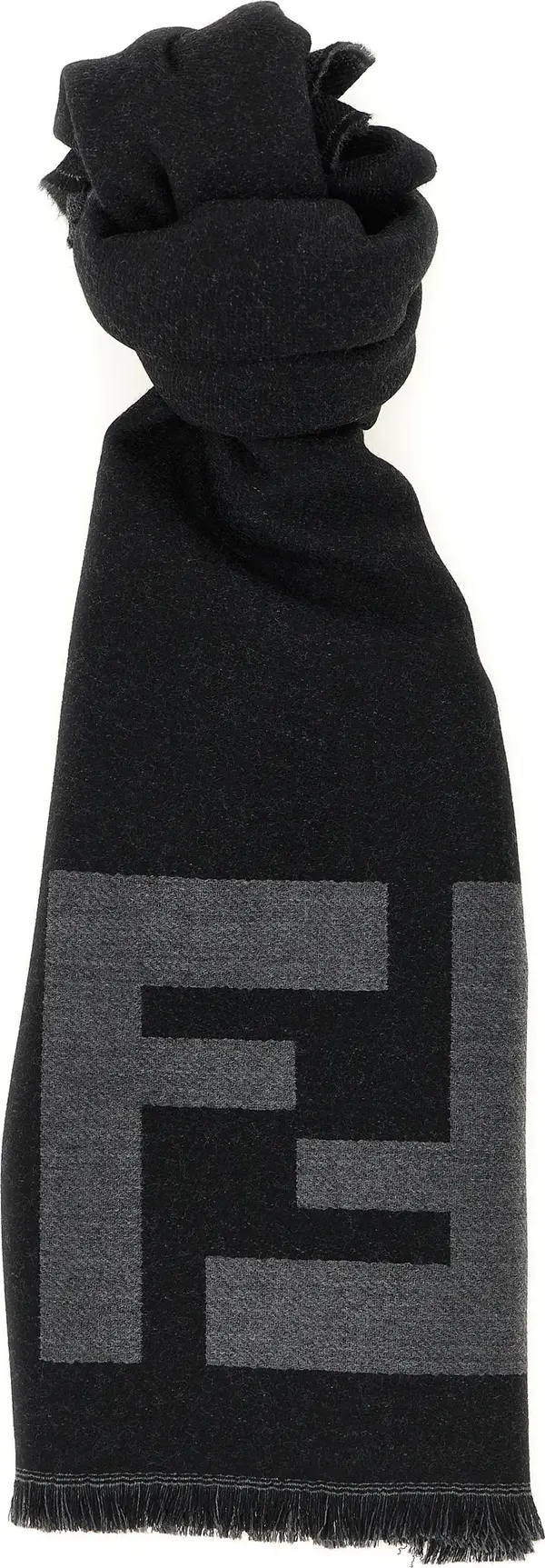 Black Virgin Wool Scarf