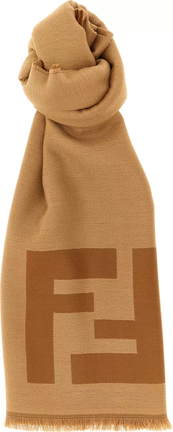 Brown Virgin Wool Foulard