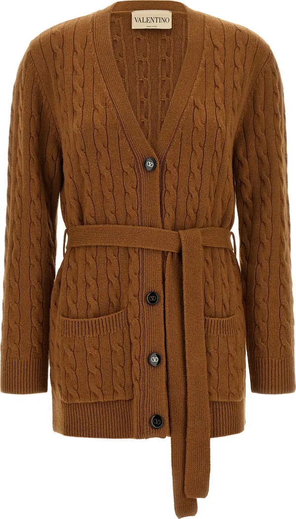 Brown Cashmere Cardigan
