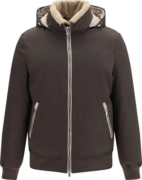 Brown Polyamide Bomber