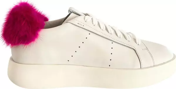 White Leather Women Sneakers