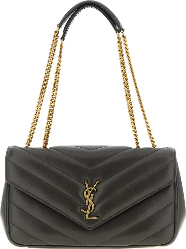 Brown Lamb Leather Shoulder Bag