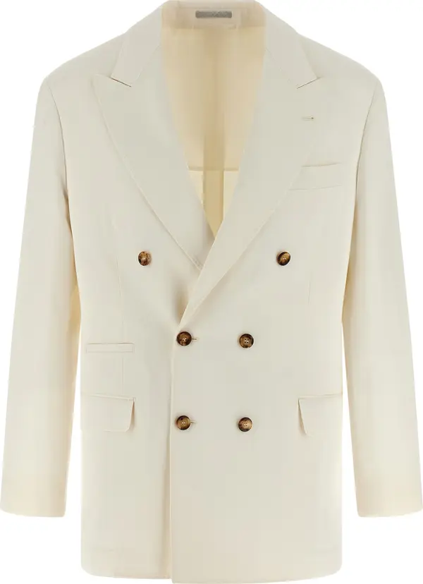 White Silk Blazer