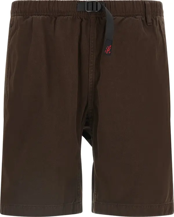 Brown Cotton Bermuda Shorts