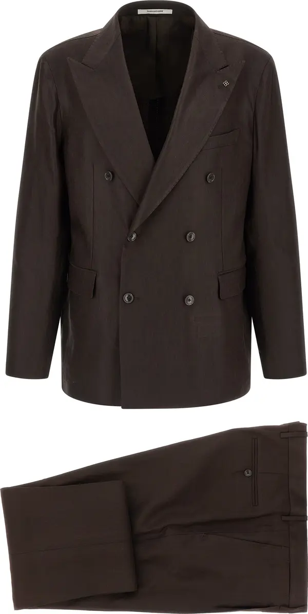 Brown Linen Two-Piece Suit