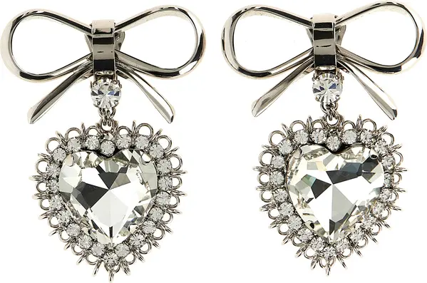 Silver Glass Earrings