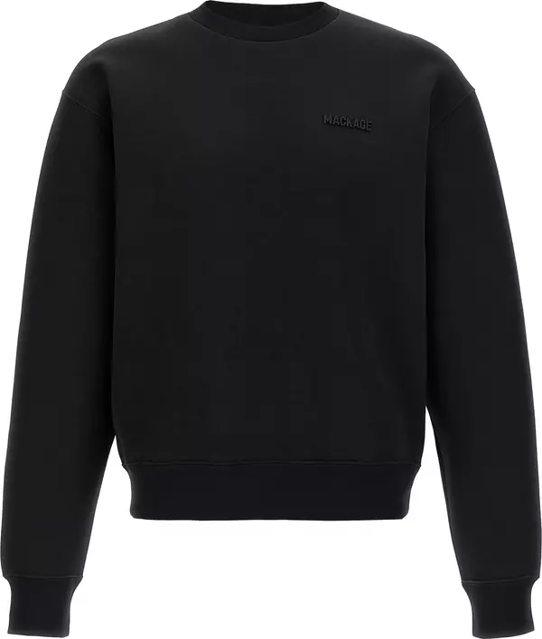 Black Cotton Sweatshirt