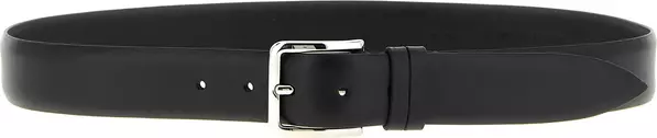 Black Leather Regular Belt
