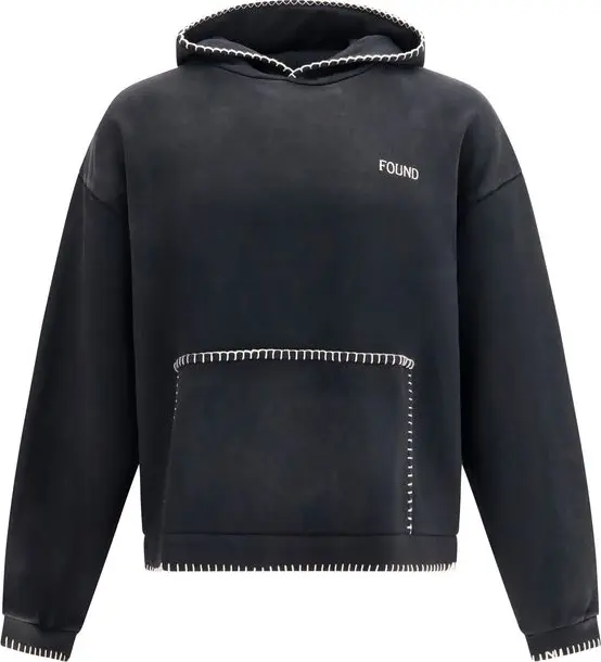 Black Cotton Sweatshirt
