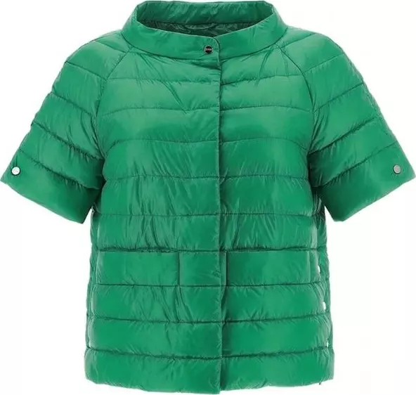 Bicolor Polyamide Full-Length Jacket