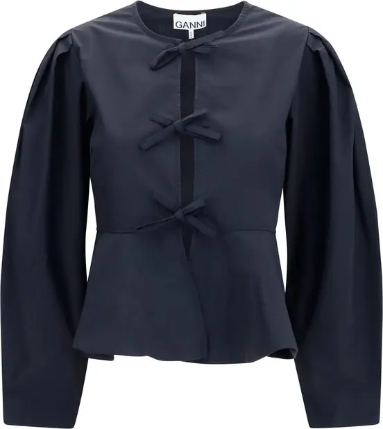 Black Cotton Blouse