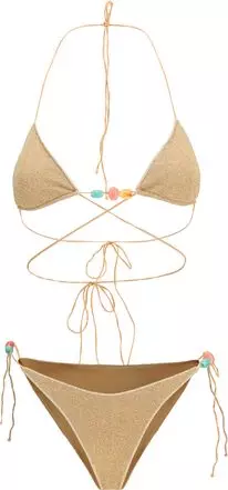 Gold Polyamide Bikini