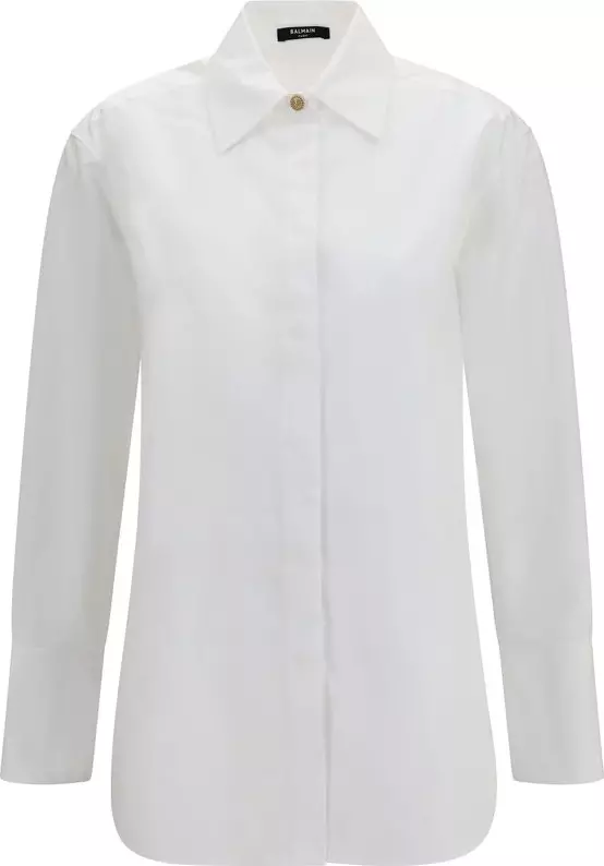 White Cotton Dress Shirt