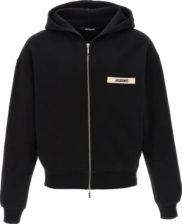 Black Cotton Sweatshirt