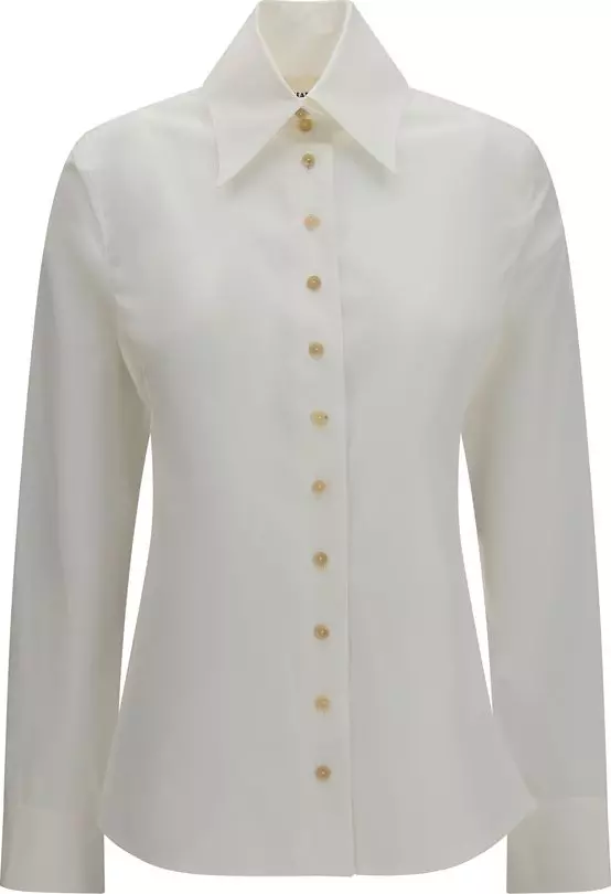 White Cotton Dress Shirt