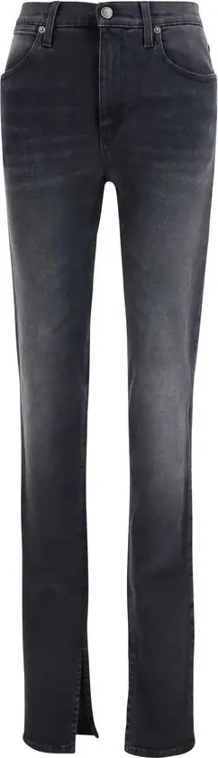 Black Cotton Skinny Jeans