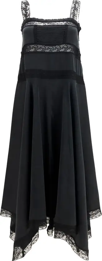 Black Silk Cocktail Dress