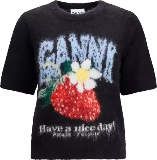 Black Alpaca Vicugna Pacos T-Shirt