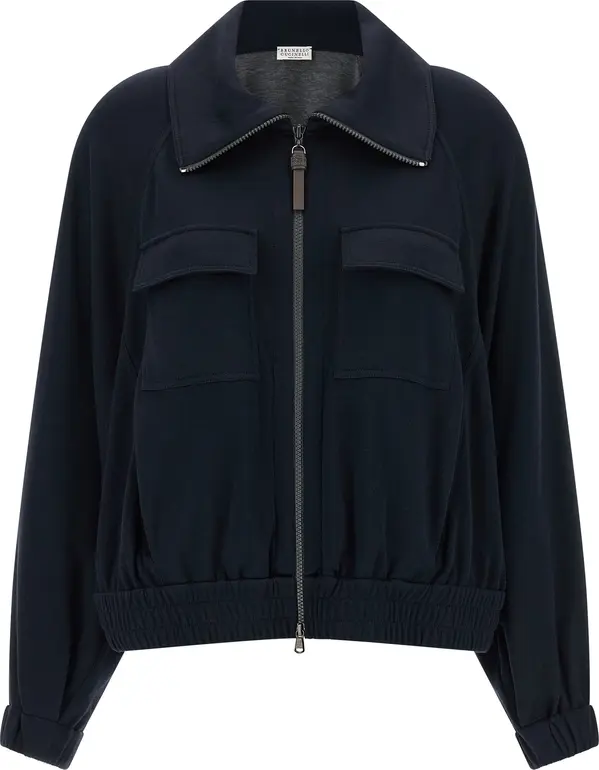 Blue Cotton Bomber