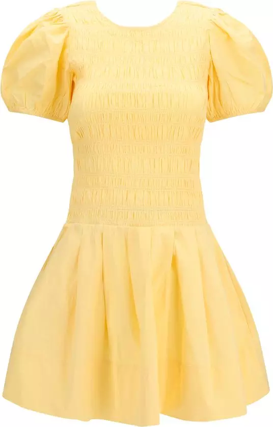 Bicolor Cotton Casual Dress
