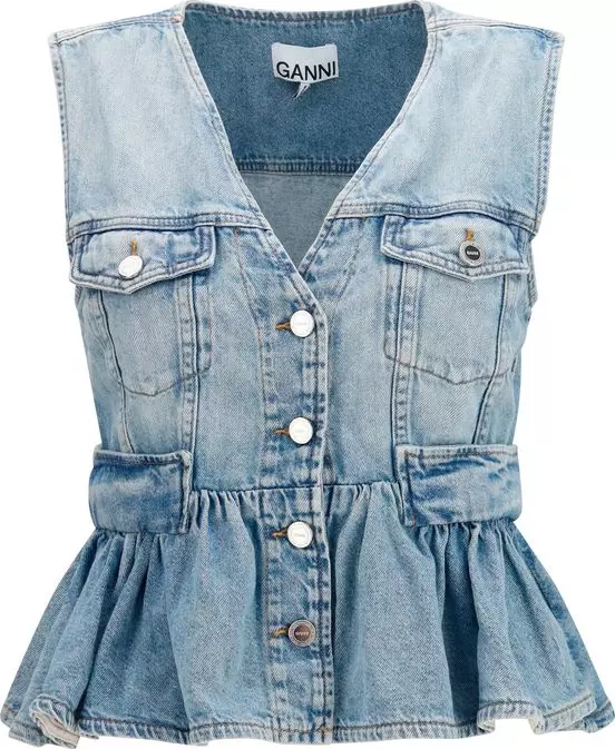 Blue Cotton Denim Jacket