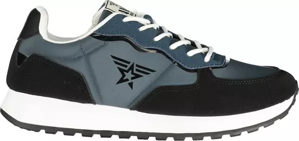 Blue Polyurethane Men's Sneaker