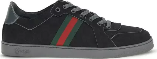 Black Fabric Athletic Sneakers