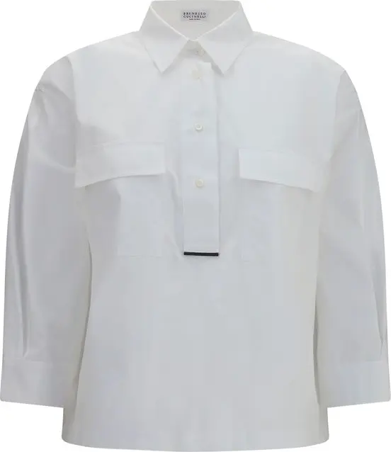 White Cotton Dress Shirt