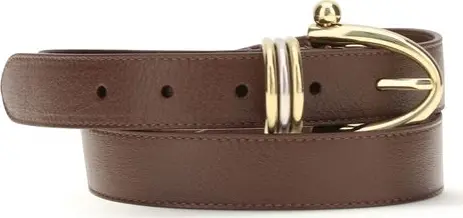 Brown Calf Leather Bos Taurus Belt